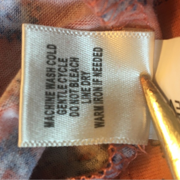 Self Esteem Sleeveless Boho Peplum Tank Top Juniors 1X Flowy Tiered - Picture 6 of 9